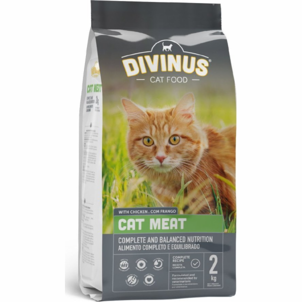 DIVINUS Cat Meat - dry cat food - 2 kg