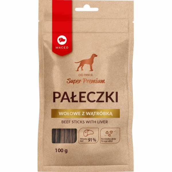 MACED Beef Sticks with liver - Dog trea
