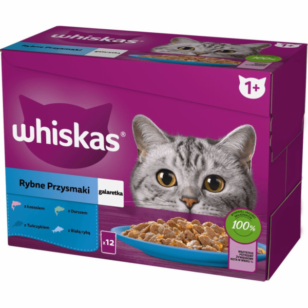 WHISKAS jelly sachets  flavours: White 