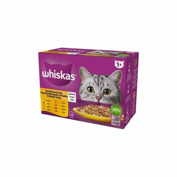 WHISKAS sachet jelly poultry  duck  tur