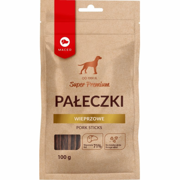 MACED Pork sticks - Dog treat - 100g