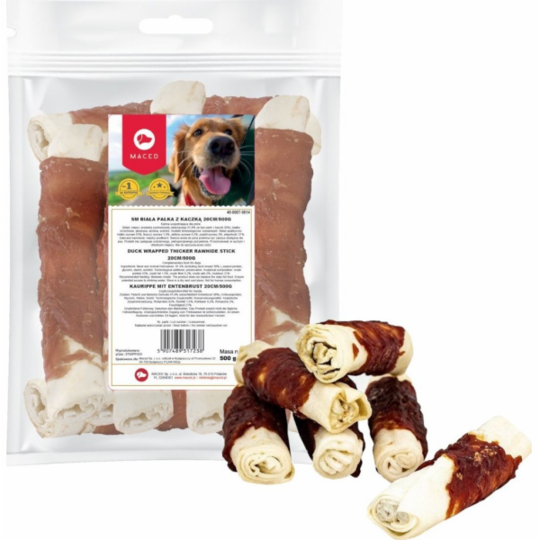 MACED Duck wrapped thicker rawhide stic
