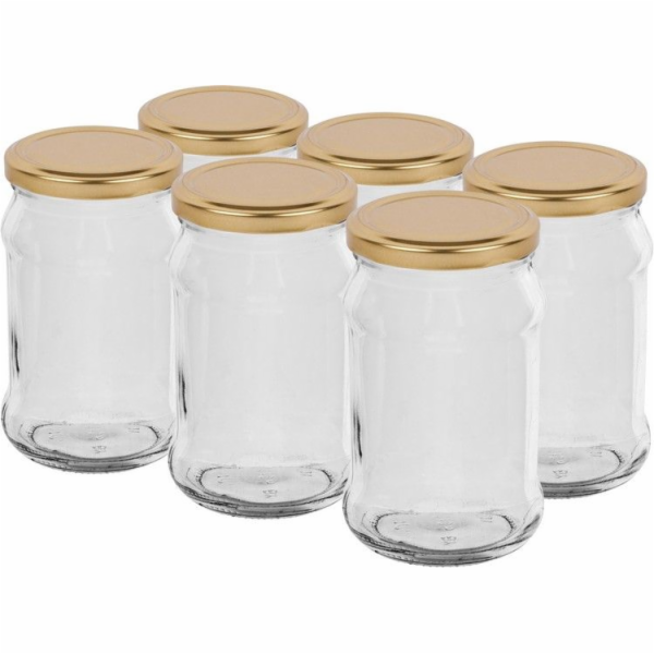 Sklenice zavařovací 300 ml 6 ks s víčkem