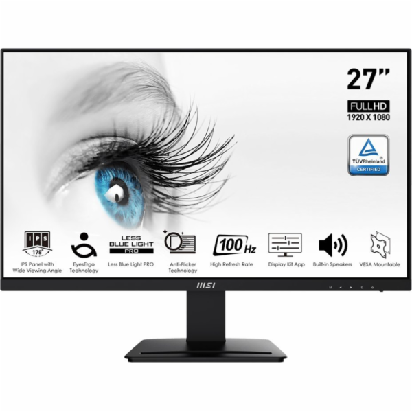 MSI Pro MP273A 27 Inch Monitor  Full HD