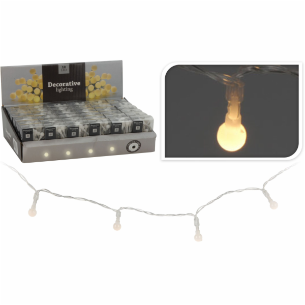 Světla vánoční 10 LED žárovek-kuličky