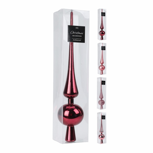 Špička vánoční růžová mix 27,5 cm