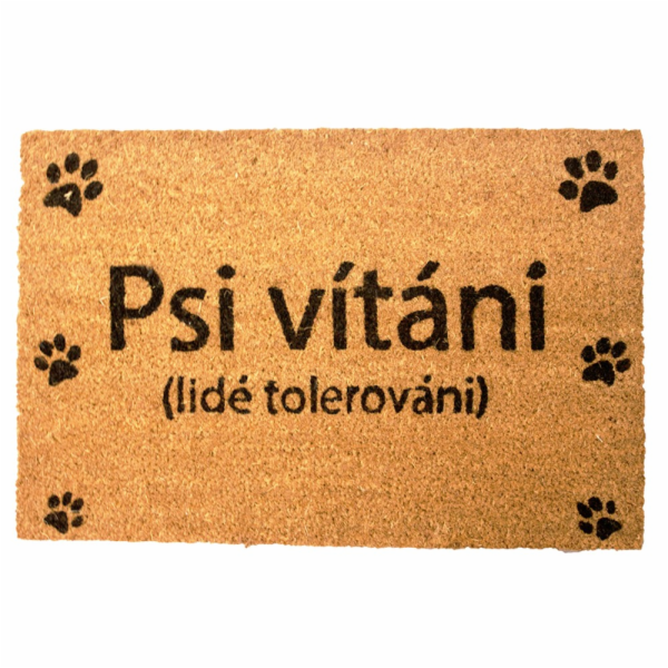 Rohožka&nbsp;PSI&nbsp;VÍTÁNI&nbsp;40x60&nbsp;cm