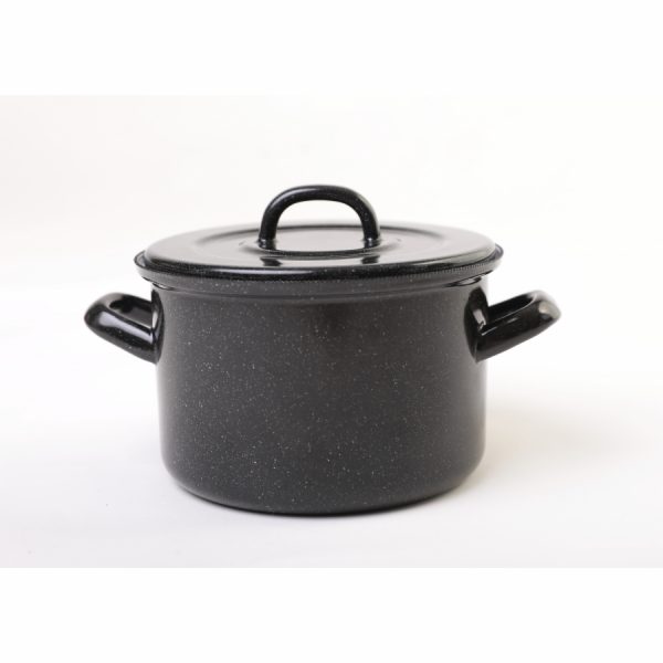 Hrnec BERYL  s poklicí černý 2 l/16 cm