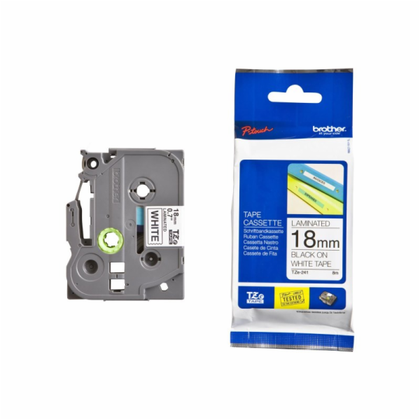 BROTHER TZE241 - kazeta TZ šířky 18mm, laminovaná TZE-241...