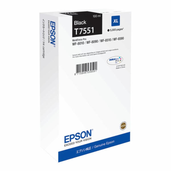 Epson C13T755140 - originální Epson Ink cartridge Black D...