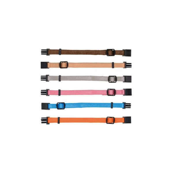 Obojky Trixie Puppy, M–L: 22–35 cm/10 mm, 6 ks, různé barvy