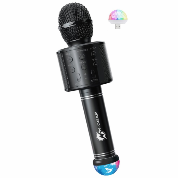 N-GEAR Sing Mic S20L/ Bezdrátový BT mikrofon/ 5W/ Disco s...