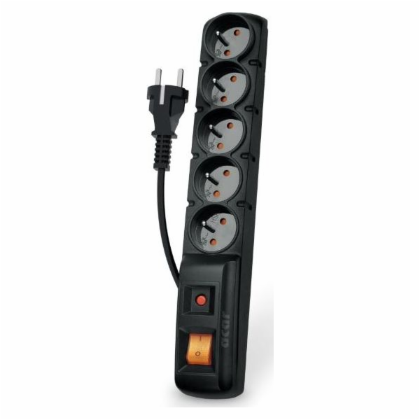 Acar F5 přepěťová ochrana prodlužovací kabel 5 zásuvek 5m...