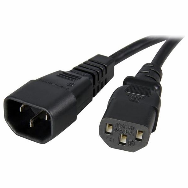 StarTech 1M C14 - C13 napájecí kabel, černý (PXT1001M)