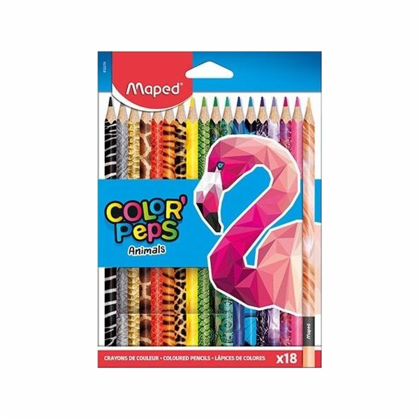 Pastelky Maped Colorpeps Animals 18 barev MAPED