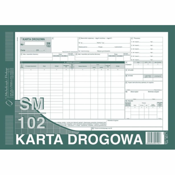 Michalczyk & Prokop silniční karta A4, nákladní auta. 801...