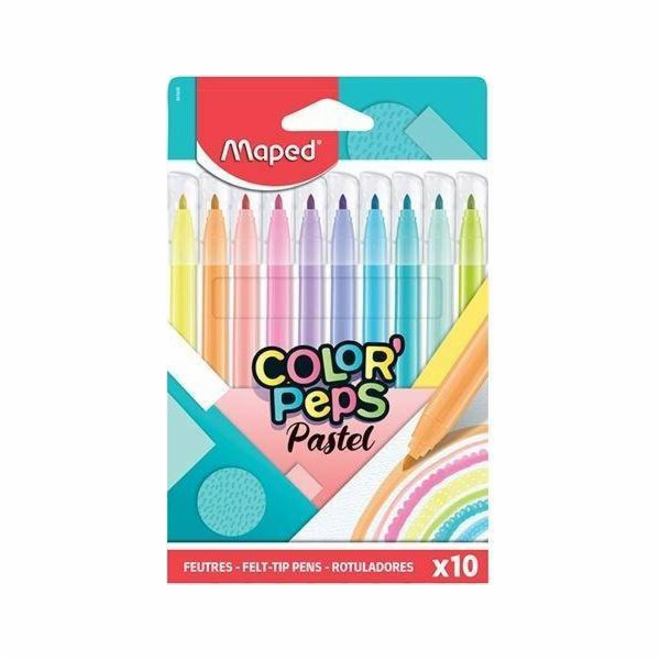 Mapované fixy Colopeps Pastel 10 barev