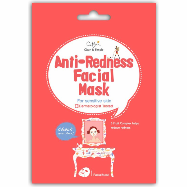 Cettua Anti-Redness Facial Mask - maska redukující zarudnutí