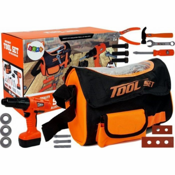 LEANToys DIY sada v tašce přes rameno nářadí Akumulátorov...