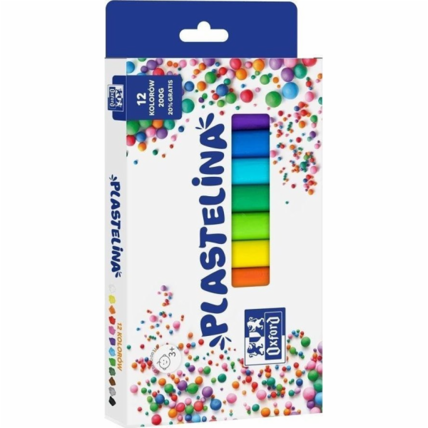 Plastelína Oxford 12 barev 200g