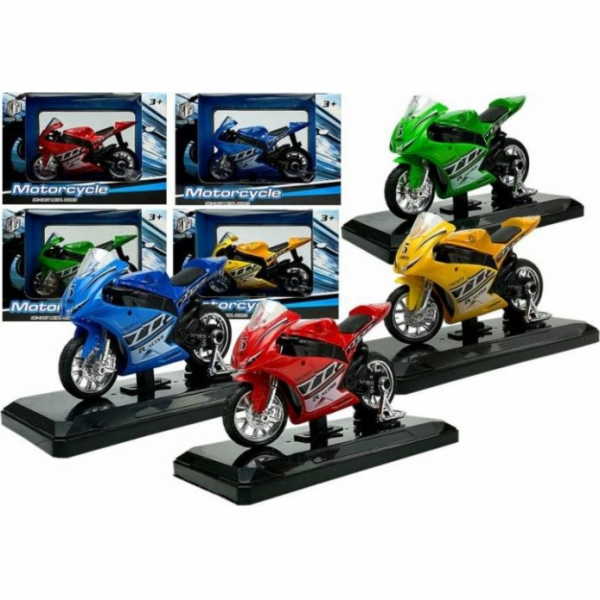 Sportovní motocykl LEANToys se zvuky 1:18 4 barvy