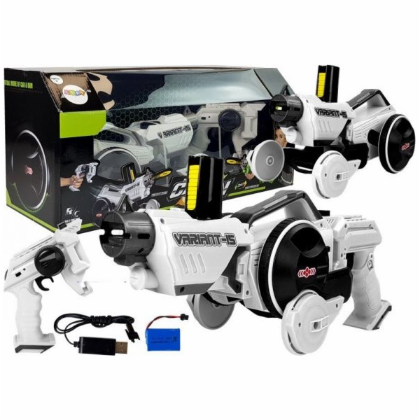 LEANToys Gun Launcher Car 2v1 dálkově ovládané pěnové dis...