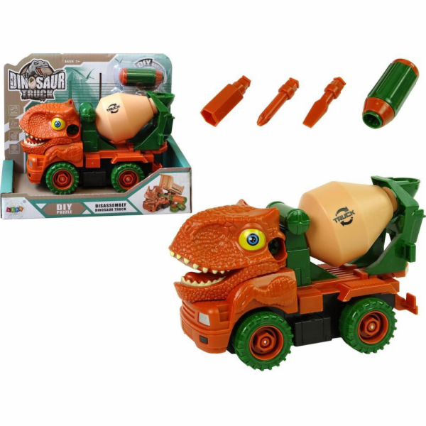 Nákladní auto na míchání betonu Dinosaur Demontáž Oranžov...