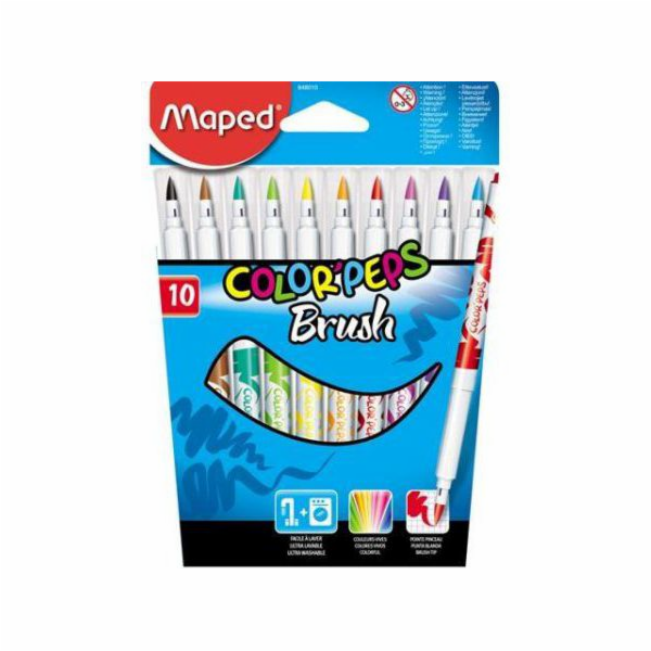 Maped Markers Colorpeps Brush 10 barev (175450)