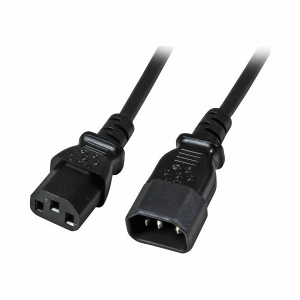 Napájecí kabel EFB EFB Kaltgeräteverl. C14 180°-C13 180°,...