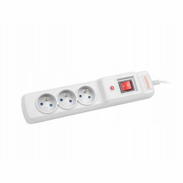 ARMAC přepěťová ochrana Multi M3, 3x zásuvka, FR, vypínač...