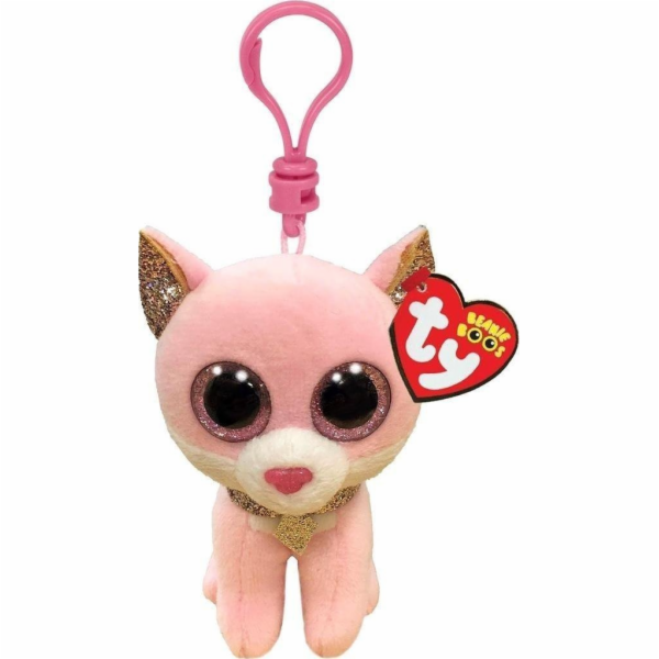 YOU INC. TY BEANIE BOOS FIONA - růžová kočka 8,5cm Klip 3...