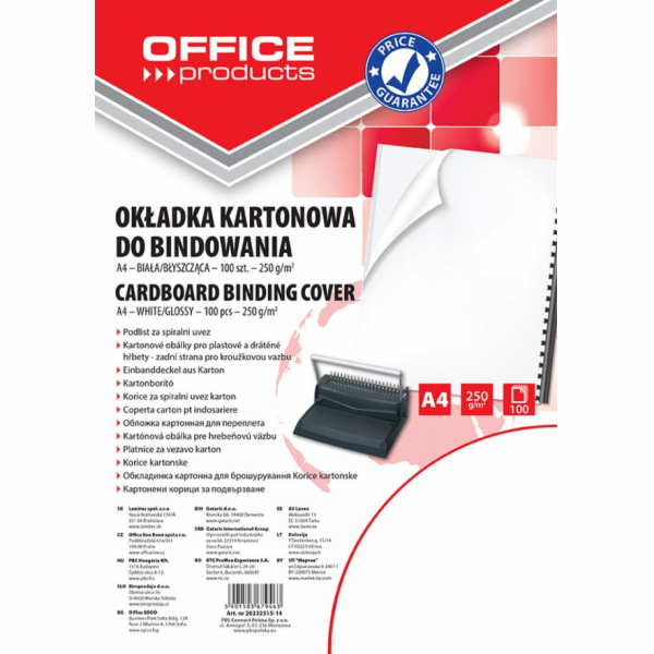 Kancelářské produkty KANCELÁŘSKÉ PRODUKTY VÁZÁNÍ, KARTON,...