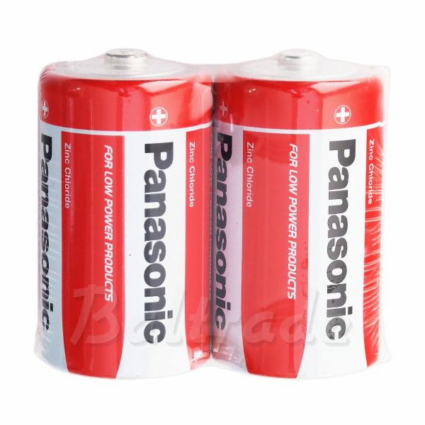PANASONIC Zinkouhlíkové baterie Red Zinc R20RZ/2P D 1,5V ...