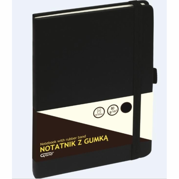 Grand Notebook A6 mřížka s elastickým páskem (262772)