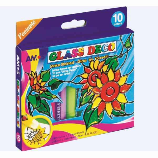 Barvy na barevné sklo Amos Glass Deco 10 barev (237462)