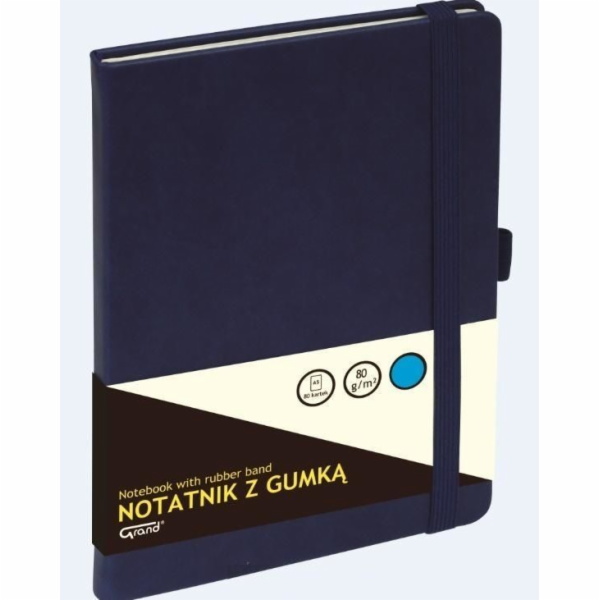 Grand Notebook A6 mřížka s elastickým páskem (262771)