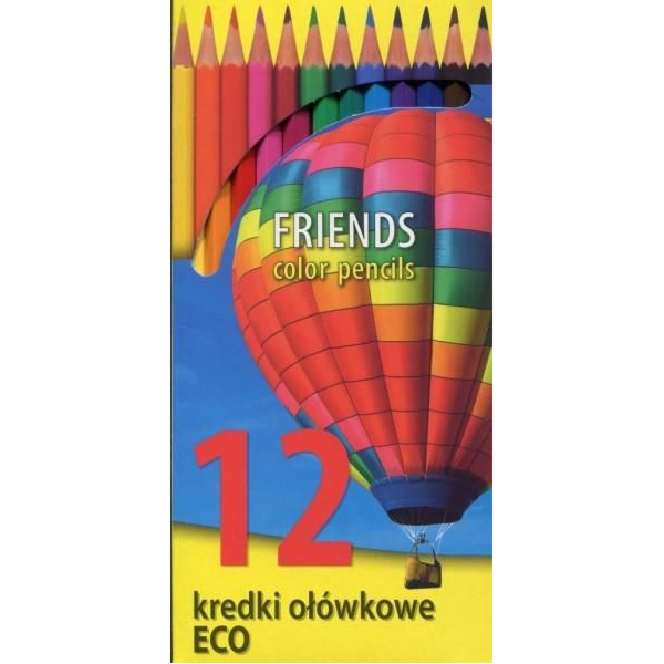 KW Trade Pastelky 12 barev eko bílá 170-2302