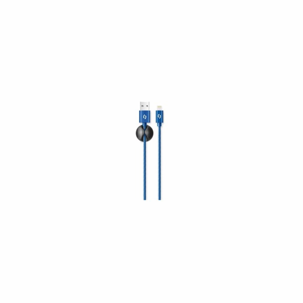 ALIGATOR PREMIUM Datový kabel 2A, Lightning modrý