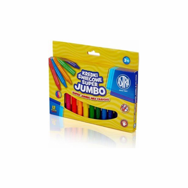 Astra Super Jumbo voskové pastelky 12 barev