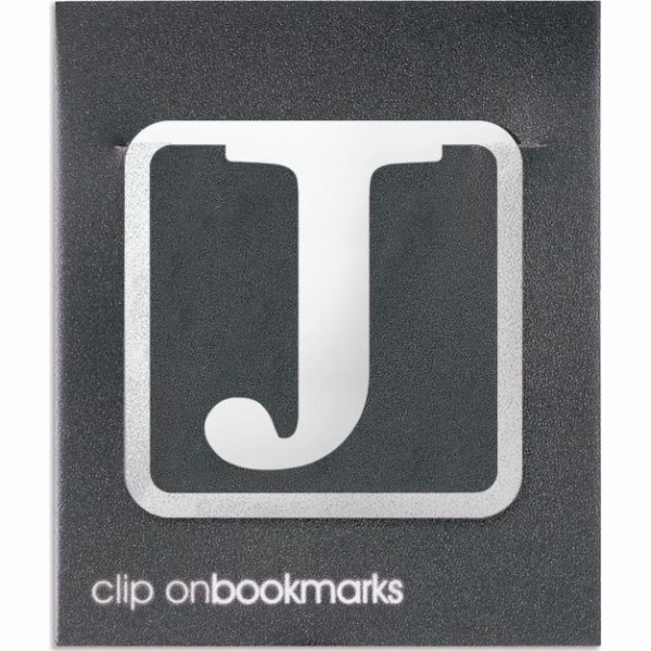 Kovová záložka IF - Letter J Clip-on