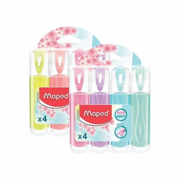 Maped Highlighter Fluo Peps pastel 4 barvy