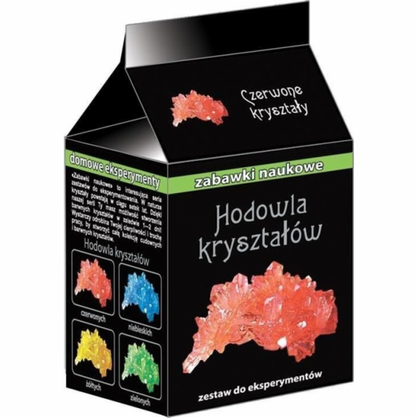 Ranní vědecké hračky Pěstování krystalů - červená