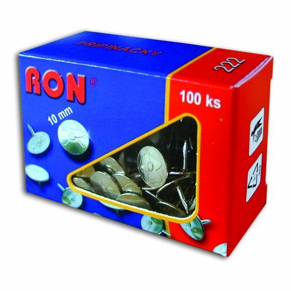 Připínáček 10 mm 100 ks typ 222 RON