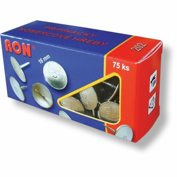 Připínáček 16 mm 75 ks kobercový typ 202 RON