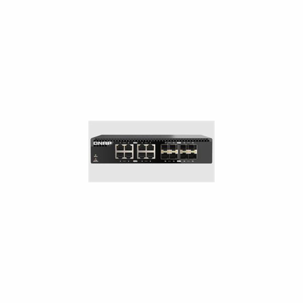 QNAP řízený switch QSW-M3212R-8S4T (4x 10GbE porty + 8x 1...