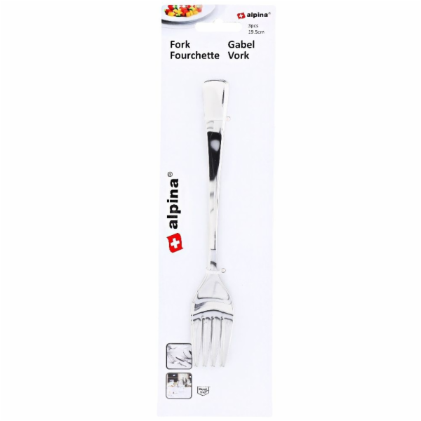 Příborová vidlička nerez ocel sada 3 ks 20 cm ED-222452
