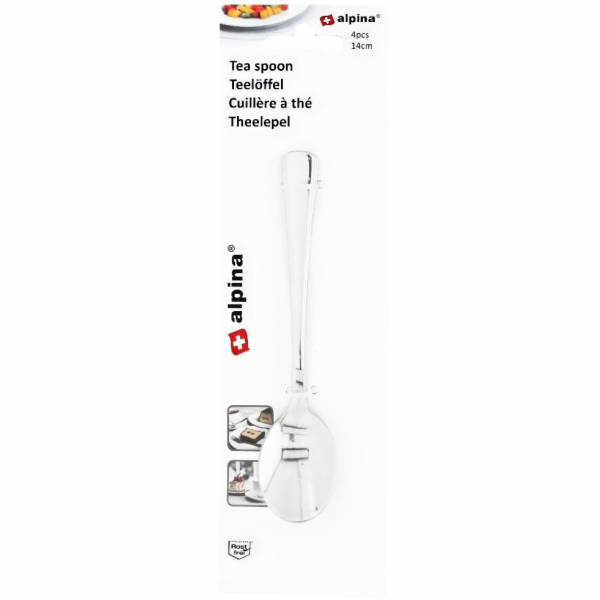 Čajová lžička nerez ocel sada 4 ks 14 cm ED-222454