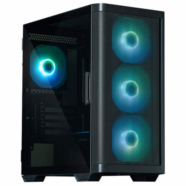 Zalman skříň M4 Black / miniT / 4x 120mm ARBG fan / 2xUSB...