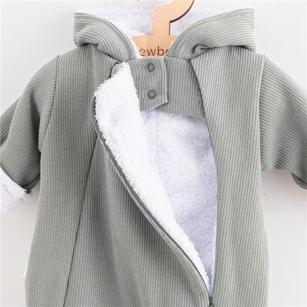 Kojenecká kombinéza s kapucí New Baby Frosty grey Vel.56 ...