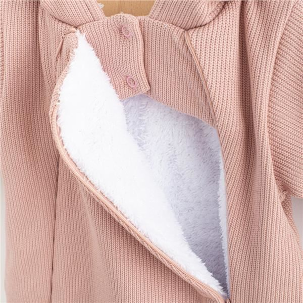 Kojenecká kombinéza s kapucí New Baby Frosty pink Vel.62 ...
